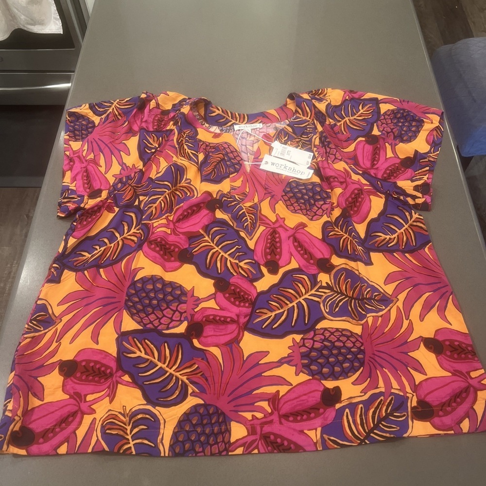 NEW-PHILOSOPHY workshop REPUBLIC Size 2X Multicolor Top $58